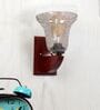 Brown Wooden Wall Lamp