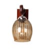 Brown Wooden Wall Lamp