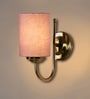 Grey cotton Wall mounted Lamp Steel Base