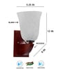 Brown Wooden Wall Lamp