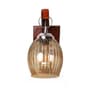 Brown Wooden Wall Lamp