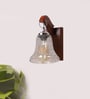 Brown Wooden Wall Lamp