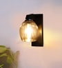 Black Wooden Wall Lamp