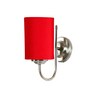 Red cotton Wall mounted Lamp Steel Base