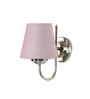 Grey cotton Wall mounted Lamp Steel Base