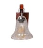 Brown Wooden Wall Lamp