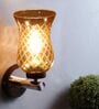 Brown Wooden Wall Lamp