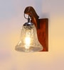Brown Wooden Wall Lamp