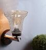 Brown Wooden Wall Lamp