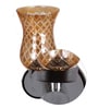 Brown Wooden Wall Lamp