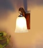 Brown Wooden Wall Lamp