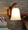 Brown Wooden Wall Lamp