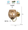 Golden Metal Wall Lamp