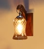 Brown Wooden Wall Lamp