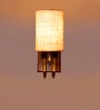 White Jute Premium wood & metal wall lamp Perfect