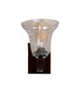 Brown Wooden Wall Lamp