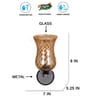 Brown Wooden Wall Lamp