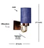 Blue Jute Stylish wood & metal wall lamp Ideal