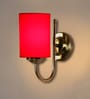 Red cotton Wall mounted Lamp Steel Base
