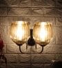 Black Chorm Finish Stainless Steel Wall Lamp