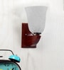Brown Wooden Wall Lamp