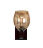 Brown Wooden Wall Lamp