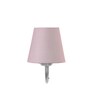 Grey cotton Wall mounted Lamp Steel Base