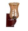 Brown Wooden Wall Lamp