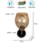 Black Iron Wall Lamp