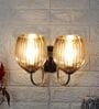 Black Chorm Finish Stainless Steel Wall Lamp