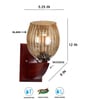 Brown Wooden Wall Lamp