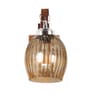 Brown Wooden Wall Lamp