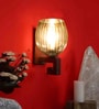 Brown Wooden Wall Lamp