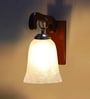 Brown Wooden Wall Lamp