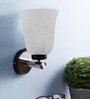 Brown Wooden Wall Lamp