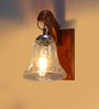 Brown Wooden Wall Lamp