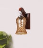 Brown Wooden Wall Lamp