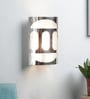 Gaze Silver Glass Flush Mount Wall Light