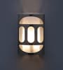 Gaze Silver Glass Flush Mount Wall Light