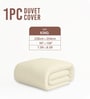 New Ivory Solid 400 TC Cotton Double Sized Duvet Cover