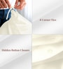 New Ivory Solid 400 TC Cotton Double Sized Duvet Cover