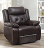 New Orlean 1 Seater Motorized Recliner in Cherry Brown