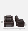 New Orlean 1 Seater Motorized Recliner in Cherry Brown