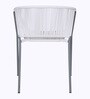 Metal Outdoor Coffee Table in White & Grey Finish
