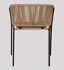 Outdoor Fabric Table and Chair Set in Beige & Brown Finish