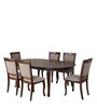 New Port Solid Wood 6 Seater Dining Set in Capucino Colour
