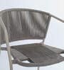 New Steel & Braided Rope Outdoor Seating In Cream Finish