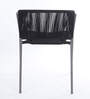New Steel & Braided Rope Table And Chair Sets In Black Grey Finish