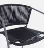 New Steel & Braided Rope Table And Chair Sets In Black Grey Finish