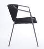 New Steel & Braided Rope Table And Chair Sets In Black Grey Finish